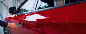 Tap your iPhone, Apple Watch, or Android phone on the door handle to unlock the vehicle.